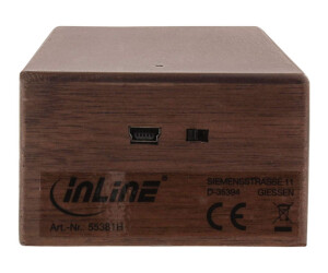 InLine woodbrick - Lautsprecher - tragbar - kabellos