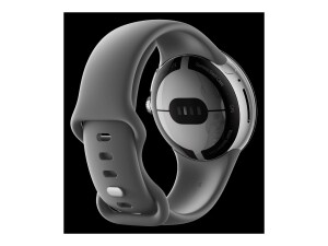 Google Pixel Watch - 41 mm - Silber poliert - intelligente Uhr mit Active Armband