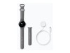 Google Pixel Watch - 41 mm - Silber poliert - intelligente Uhr mit Active Armband