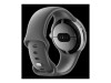 Google Pixel Watch - 41 mm - Silber poliert - intelligente Uhr mit Active Armband