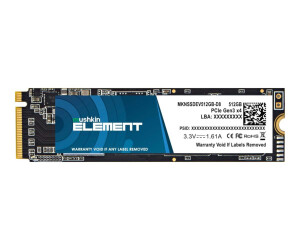 Mushkin ELEMENT - SSD - 512 GB - intern - M.2 2280 - PCIe...