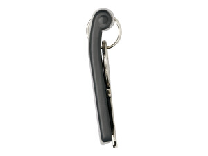Durable key clip - black - 25 mm - 68 mm - 6 pieces (E)