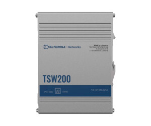 Teltonika TSW200 - Switch - unmanaged - 8 x 10/100/1000 +...
