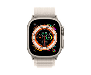 Apple Watch Ultra - 49 mm - Titan - intelligente Uhr mit Alpine Loop