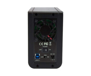 StarTech.com USB 3.1 Dual 3,5" SATA (6Gbit/s) Festplattengehäuse mit RAID - Zweifach 3,5 Zoll HDD/SSD/SSHD Gehäuse - USB-C und USB-A - Festplatten-Array - 2 Schächte (SATA-600)