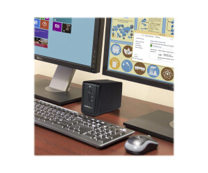 StarTech.com USB 3.1 Dual 3,5" SATA (6Gbit/s) Festplattengehäuse mit RAID - Zweifach 3,5 Zoll HDD/SSD/SSHD Gehäuse - USB-C und USB-A - Festplatten-Array - 2 Schächte (SATA-600)