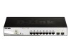 D -Link Web Smart DGS -1210-08P - Switch - Managed - 8 x 10/100/1000 POE+ 2 Gigabit SFP - Switch - 1 Gbps