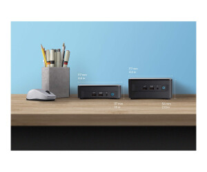 Intel Next Unit of Computing 12 Pro Kit - NUC12WSHv5 - Barebone - hohes Chassis - 1 x Core i5 1250P - vPro Enterprise - RAM 0 GB - Intel Iris Xe Grafikkarte - GigE, 2.5 GigE, Bluetooth 5.2, 802.11ax (Wi-Fi 6E)