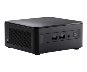 Intel Next Unit of Computing 12 Pro Kit - NUC12WSHv5 - Barebone - hohes Chassis - 1 x Core i5 1250P - vPro Enterprise - RAM 0 GB - Intel Iris Xe Grafikkarte - GigE, 2.5 GigE, Bluetooth 5.2, 802.11ax (Wi-Fi 6E)