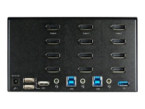 StarTech.com 2 Port Quad Monitor DisplayPort KVM Switch -...