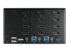 StarTech.com 2 Port Quad Monitor DisplayPort KVM Switch - 4K 60 Hz UHDR - DP 1.2 KVM Switch mit USB 3.0 Hub mit 2x USB 3.0(5 Gbit/s) und 4x USB 2.0 HID Anschlüssen, Audio - Hotkey - TAA (SV231QDPU34K)