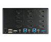 StarTech.com 2 Port Quad Monitor DisplayPort KVM Switch - 4K 60 Hz UHDR - DP 1.2 KVM Switch mit USB 3.0 Hub mit 2x USB 3.0(5 Gbit/s) und 4x USB 2.0 HID Anschlüssen, Audio - Hotkey - TAA (SV231QDPU34K)