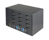 StarTech.com 2 Port Quad Monitor DisplayPort KVM Switch - 4K 60 Hz UHDR - DP 1.2 KVM Switch mit USB 3.0 Hub mit 2x USB 3.0(5 Gbit/s) und 4x USB 2.0 HID Anschlüssen, Audio - Hotkey - TAA (SV231QDPU34K)
