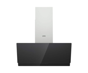 Gorenje Essential WHI949EXBG - Motorhaube - Kamin abgewinkelt - Breite: 90 cm - Tiefe: 33.5 cm - Absaugung und Rückführung (mit zusätzlichem Rückführungsset)