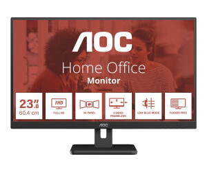 AOC Essential-line 24E3UM/BK - LED-Monitor - 60.5 cm (24")