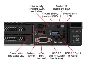 Lenovo ThinkSystem SR250 V2 7D7Q - Server - Rack-Montage - 1U - 1-Weg - 1 x Xeon E-2334 / 3.4 GHz - RAM 16 GB - Hot-Swap 6.4 cm (2.5")