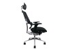ThermalTake Cyberchair E500 - Netchafts -Sitz - Networked backrest - Black - Black - Aluminum - Black - Silver