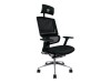 ThermalTake Cyberchair E500 - Netchafts -Sitz - Networked backrest - Black - Black - Aluminum - Black - Silver