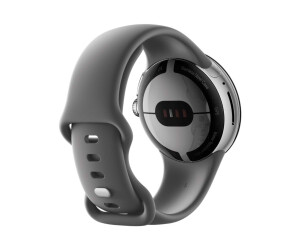 Google Pixel Watch - Silver Polished - Intelligent watch with band