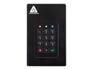 Apricorn Aegis Fortress L3 - Festplatte - verschlüsselt - 1 TB - extern (tragbar)