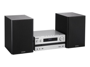 JVC Kenwood M -918dab - home audio microsystem - aluminum - black - 1 disks - 100 W - 2 -way - 13 cm