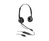 Grandstream GUV3000 - headphones - headband - office/call center - black - 2 m - wired