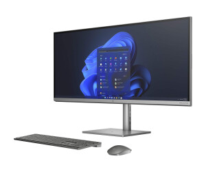 HP 34 - All-in-One (Komplettlösung) - Core i9 12900 / 2.4 GHz - RAM 64 GB - SSD 1 TB - NVMe, TLC - GF RTX 3060 - GigE - WLAN: Bluetooth 5.0, 802.11a/b/g/n/ac/ax - Win 11 Pro - Monitor: LED 86.3 cm (34")