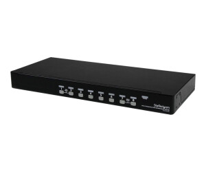 Startech.com 8 -Port USB KVM Swith with OSD - TAA Compliant - 1U Rack Mountable VGA KVM Switch (SV831DUSBU)