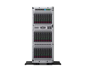 HPE ProLiant ML350 Gen10 Performance - Server - Tower - 4U - zweiweg - 1 x Xeon Silver 4214R / 2.4 GHz - RAM 32 GB - SAS - Hot-Swap 6.4 cm (2.5")