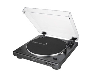 Audio -Technica AT -LP60XBT - audio record player with belt drive - fully automatic - black - aluminum - 33 1/3.45 RPM - 33 1/3.45 RPM