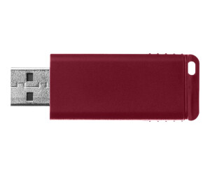 Verbatim Slider - USB-Flash-Laufwerk - 32 GB - USB 2.0 - Blau, Rot (Packung mit 2)