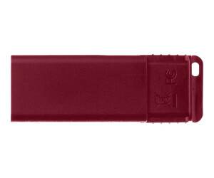 Verbatim Slider - USB-Flash-Laufwerk - 32 GB - USB 2.0 - Blau, Rot (Packung mit 2)