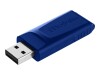 Verbatim Slider - USB-Flash-Laufwerk - 32 GB - USB 2.0 - Blau, Rot (Packung mit 2)