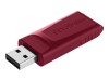 Verbatim Slider - USB-Flash-Laufwerk - 32 GB - USB 2.0 - Blau, Rot (Packung mit 2)