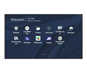 Viewsonic CDE7530 - 190 cm (75 ") Diagonal class CDE30 Series LCD display with LED backlight - digital signage - with SOC media player - 4K UHD (2160P)