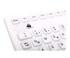Gett Indukey TKG -086 -IP68 -White - keyboard - USB - USA/Europe