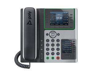 Poly Edge E400 - VoIP-Telefon mit Rufnummernanzeige/Anklopffunktion