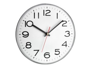 TFA wall clock 60,3017 silver plastic