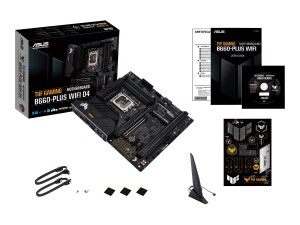 ASUS TUF GAMING B660-PLUS WIFI D4 - Motherboard - ATX - LGA1700-Sockel - B660 Chipsatz - USB-C Gen2, USB 3.2 Gen 1, USB 3.2 Gen 2, USB-C Gen 2x2 - 2.5 Gigabit LAN, Wi-Fi 6, Bluetooth - Onboard-Grafik (CPU erforderlich)