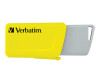 Verbatim Store n Click - USB-Flash-Laufwerk - 16 GB - USB 3.2 Gen 1 - Blau, Gelb, Rot (Packung mit 3)