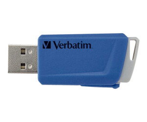 Verbatim Store N Click - USB flash drive - 32 GB - USB 3.2 Gen 1 - blue, red (pack with 2)