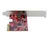 StarTech.com 1-Port USB-C PCIe Adapter - USB-C SuperSpeed 20 Gbit/s PCI Express 3.0 x4 Host Controller Karte - Win/Linux/macOS (PEXUSB321C)