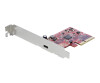 StarTech.com 1-Port USB-C PCIe Adapter - USB-C SuperSpeed 20 Gbit/s PCI Express 3.0 x4 Host Controller Karte - Win/Linux/macOS (PEXUSB321C)