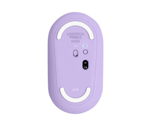 Logitech Pebble M350 - Mouse - Visually - 3 keys - wireless - Bluetooth - Wireless recipient (USB)