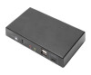 DIGITUS KVM-Switch, 2-Port, 4K30Hz, USB-C/USB/HDMI in,   HDMI out, Netzwerk
