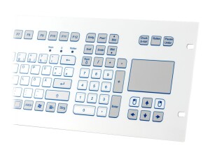 GETT TKS-105c-TOUCH-FP-4HE - Tastatur - mit Touchpad