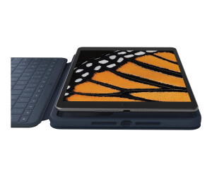 Logitech Rugged Combo 3 Touch for Education - Tastatur und Foliohülle - mit Trackpad - Apple Smart connector - QWERTZ - Deutsch - Classic Blue - für Bildungseinrichtungen - für Apple 10.2-inch iPad (7. Generation, 8. Generation, 9. Generation)