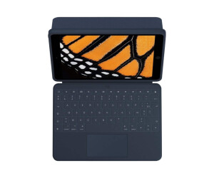 Logitech Rugged Combo 3 Touch for Education - Tastatur und Foliohülle - mit Trackpad - Apple Smart connector - QWERTZ - Deutsch - Classic Blue - für Bildungseinrichtungen - für Apple 10.2-inch iPad (7. Generation, 8. Generation, 9. Generation)