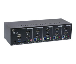 Inline 62654i-KVM/Audio/USB Switch-4 x KVM/Audio/USB