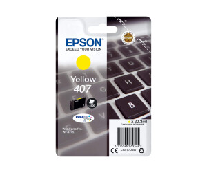 Epson 407 - 20.3 ml - L -size - yellow - original